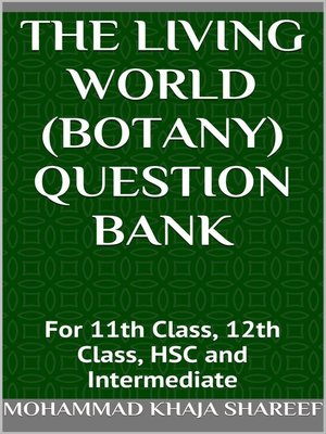 cover image of The Living World (Botany) Question Bank